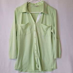 Sunny Leigh Light Green Button-Down Shirt
